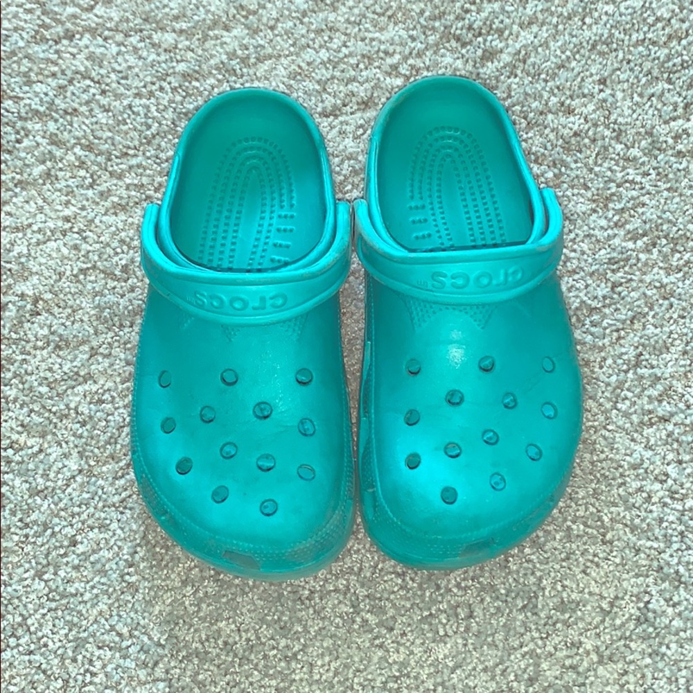Teal Greenish Blue CROCS